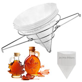 Maple Syrup Filter Kit with 10-Inch stainless steel cone holder