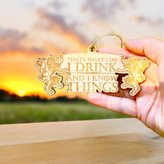 maple wood ornament 2x5in raw wood
