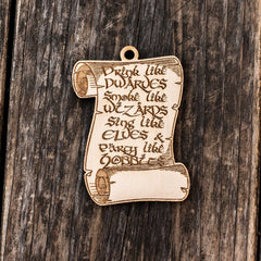 Maple wood ornament 3x3in 1/4 inch thick