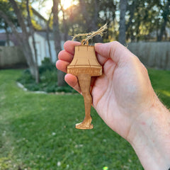 Maple wood ornament Leg Lamp Texas made