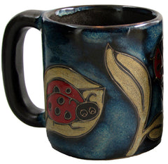 Mara Stoneware Mug Lady Bug 16 oz side profile