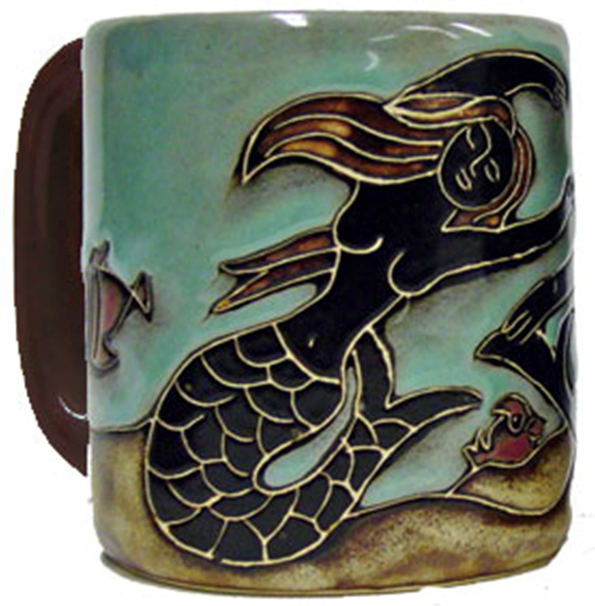 Mara Stoneware Mug Mermaid 16 oz front view