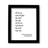 Marcus Aurelius Meditations Floating Quote on clear acrylic