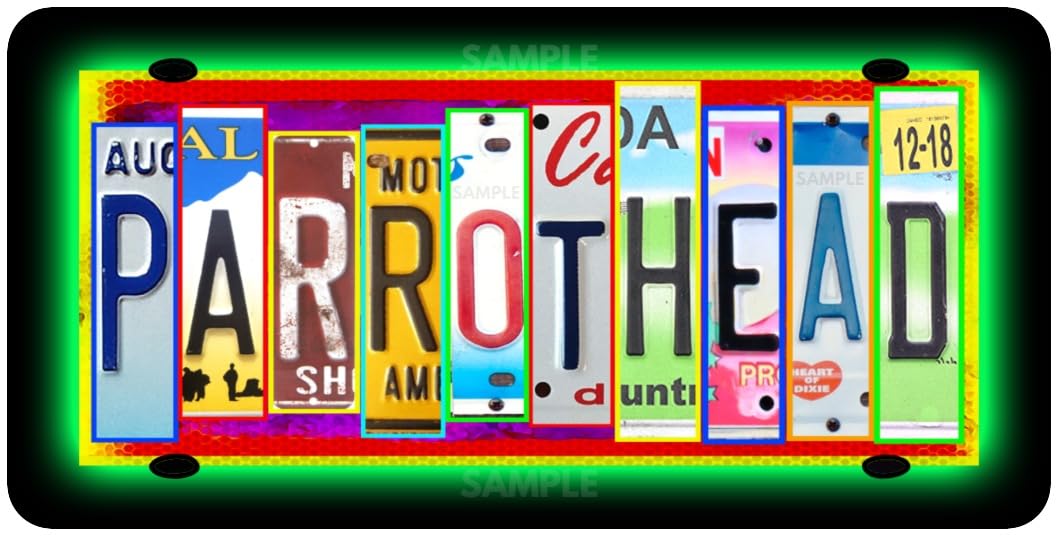 Margaritaville license plate 6x12 all weather metal USA made
