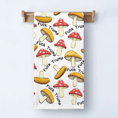 Brand MarissaKay99 Mushroom Attitude Kitchen Towel 16x24 waffle weave