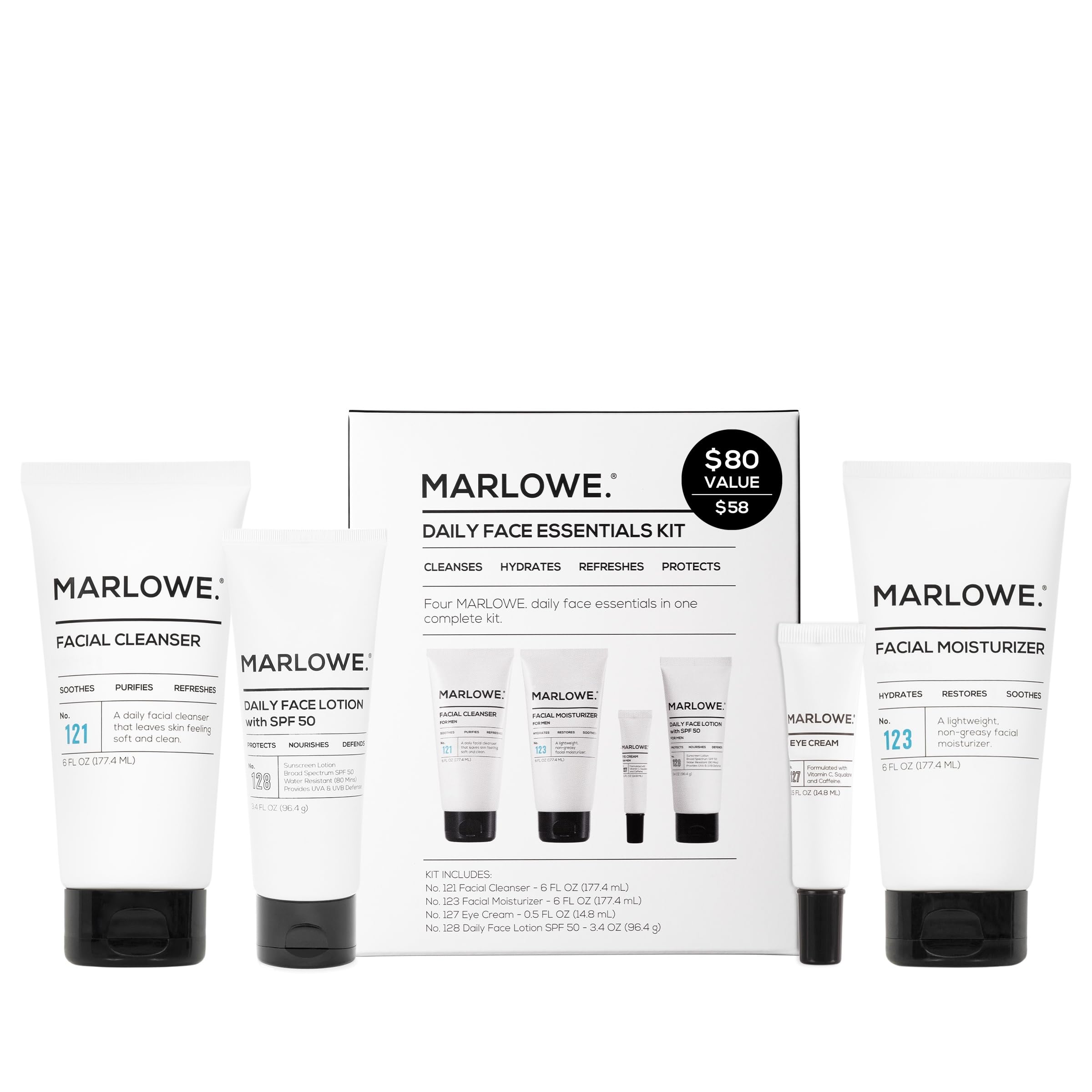 Marlowe Men's Skin Care Gift Set packaging