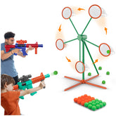 Marlrin shooting games toys with two popper air guns