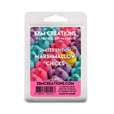 Marshmallow Chicks wax melts 3.2oz 6 cube clamshell