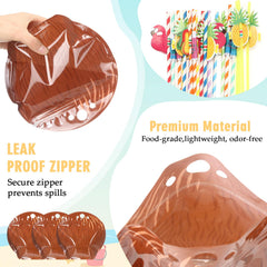 Food-grade plastic coconut drink pouches for beverages