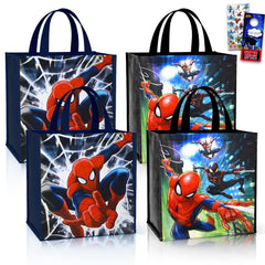 Marvel Spiderman tote bag set four large bags