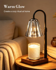 Marycele vintage candle warmer lamp with timer dimmer feature