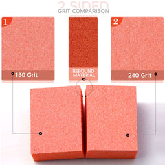 Nail buffer blocks 180/240 grit for natural nails by Maryton