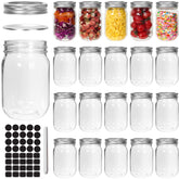 12 oz mason jar 20-pack with lid