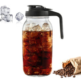 Mason Jar Pitcher Mumulo 2 Quart glass with handle