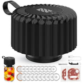 Mason Jar Vacuum Sealer Kit wide mouth lid compatibility
