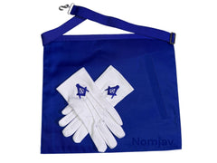 Embroidery detail on Master Mason apron
