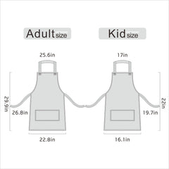 cotton linen apron suitable for painting and cooking