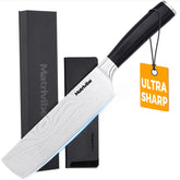 MATRLVIBE Nakiri Knife with pakkawood handle
