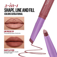 Matte lip combo Bold Sculpt Deep shade swatch