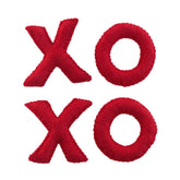 Matthew + Mae red valentines day wool felt stitched letters set of 4