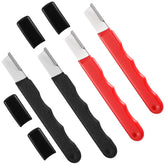 Matwsec garden tool sharpener compact size 12.5x1.5cm red black