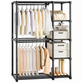Mavivegue 4-Tier Portable Closet with hanging rod and four shelves