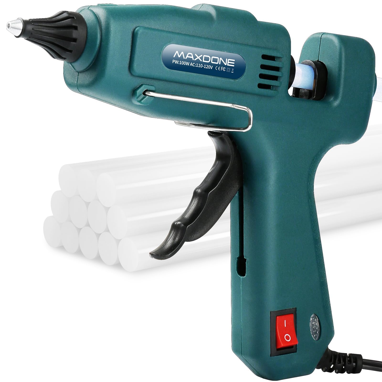 MAXDONE craft glue gun 100W full size kit