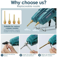 MAXDONE craft glue gun full size 100W kit