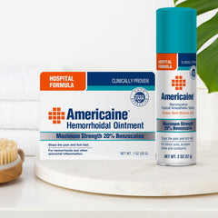 Maximum Strength 20 percent benzocaine spray label