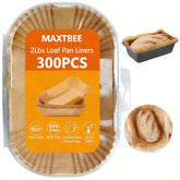 MAXTBEE loaf pan liners 9x5 inches disposable parchment