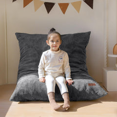 MAXYOYO 3 in 1 Kids Bean Bag Chair Bed corduroy fabric close view