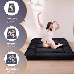 MAXYOYO floor futon mattress used as tatami mat and tent mat