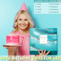 60 year old birthday gifts for women tote and tumbler set