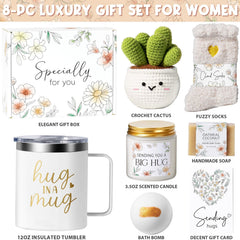 Get well gifts basket for women contents