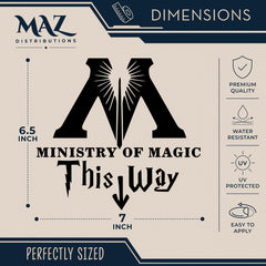 Ministry of Magic This Way sticker MAZ 447 waterproof decal