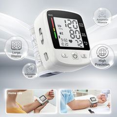 MBUPAI dual memory wrist BP monitor for two users