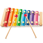 MCPINKY Xylophone for Kids wooden rainbow with two mallets