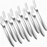 MCSDFN 10 Pcs Pickle Forks 5.1 inch 2 prong stainless steel