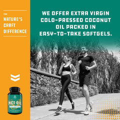 120 count C8 MCT capsules by Natures Craft