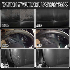 Black leather vinyl color matching repair kit