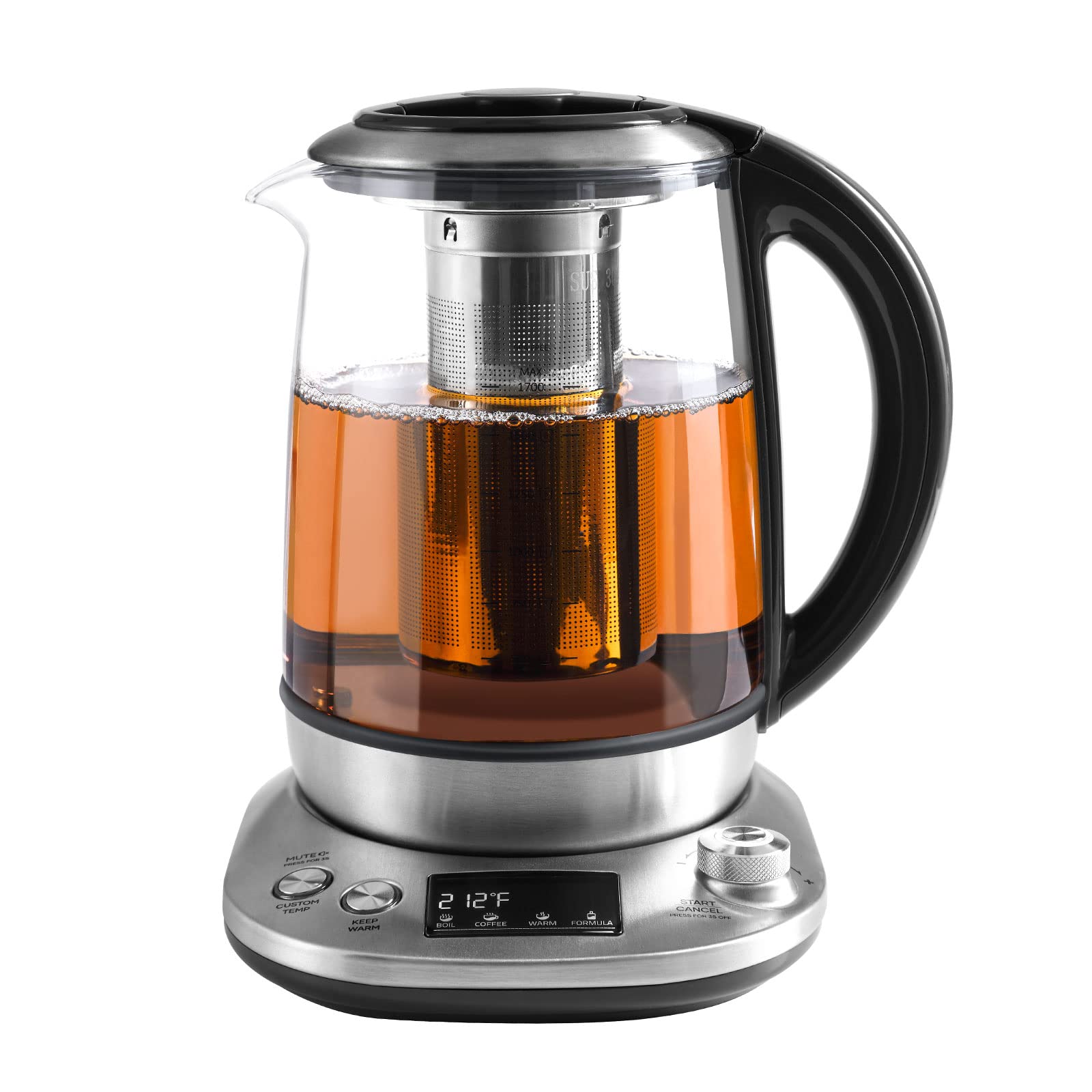 Mecity electric tea kettle with removable infuser 1.7 liter