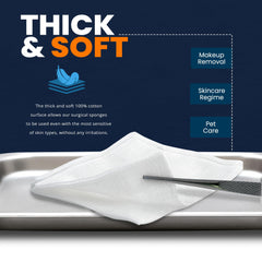 8-ply low lint gauze pads for dressing MED PRIDE