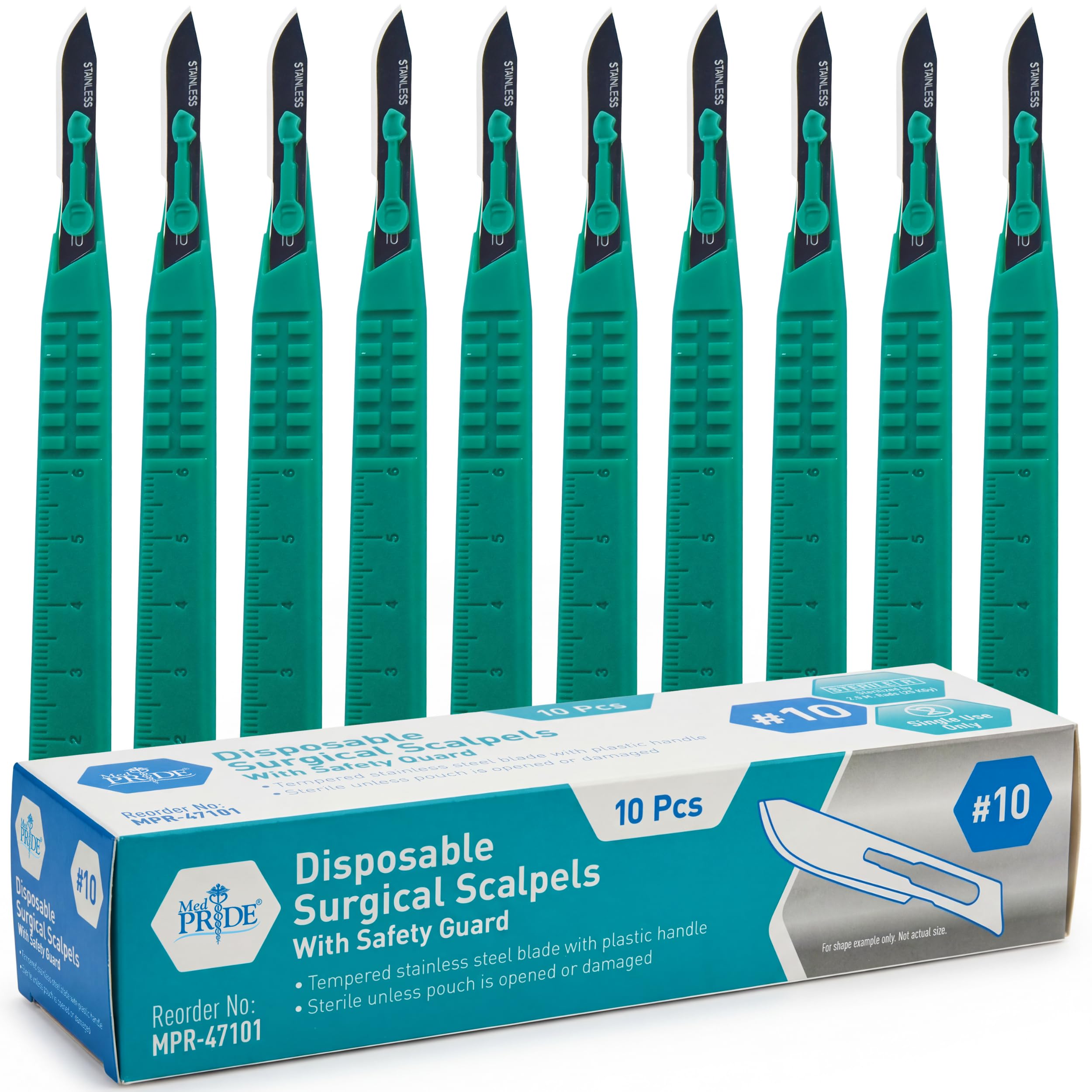 MED PRIDE disposable surgical scalpels 10 pack sterile