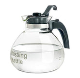 Medelco 12-Cup Glass Stovetop Kettle with whistling lid