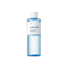 medicube Zero Pore Exfoliating Hydrating Toner angled bottle shot