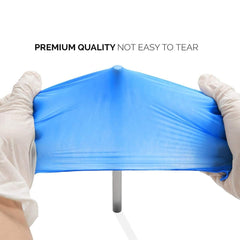Vinyl gloves with smooth finish for tactile feedback