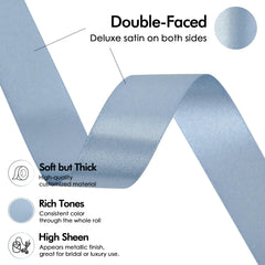 100% high quality polyester satin ribbon with silky sheen