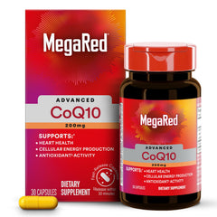 MegaRed Advanced CoQ10 200mg bottle front view