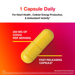 MegaRed CoQ10 200mg capsules heart health