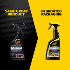 Applying Meguiar's interior detailer to steering wheel